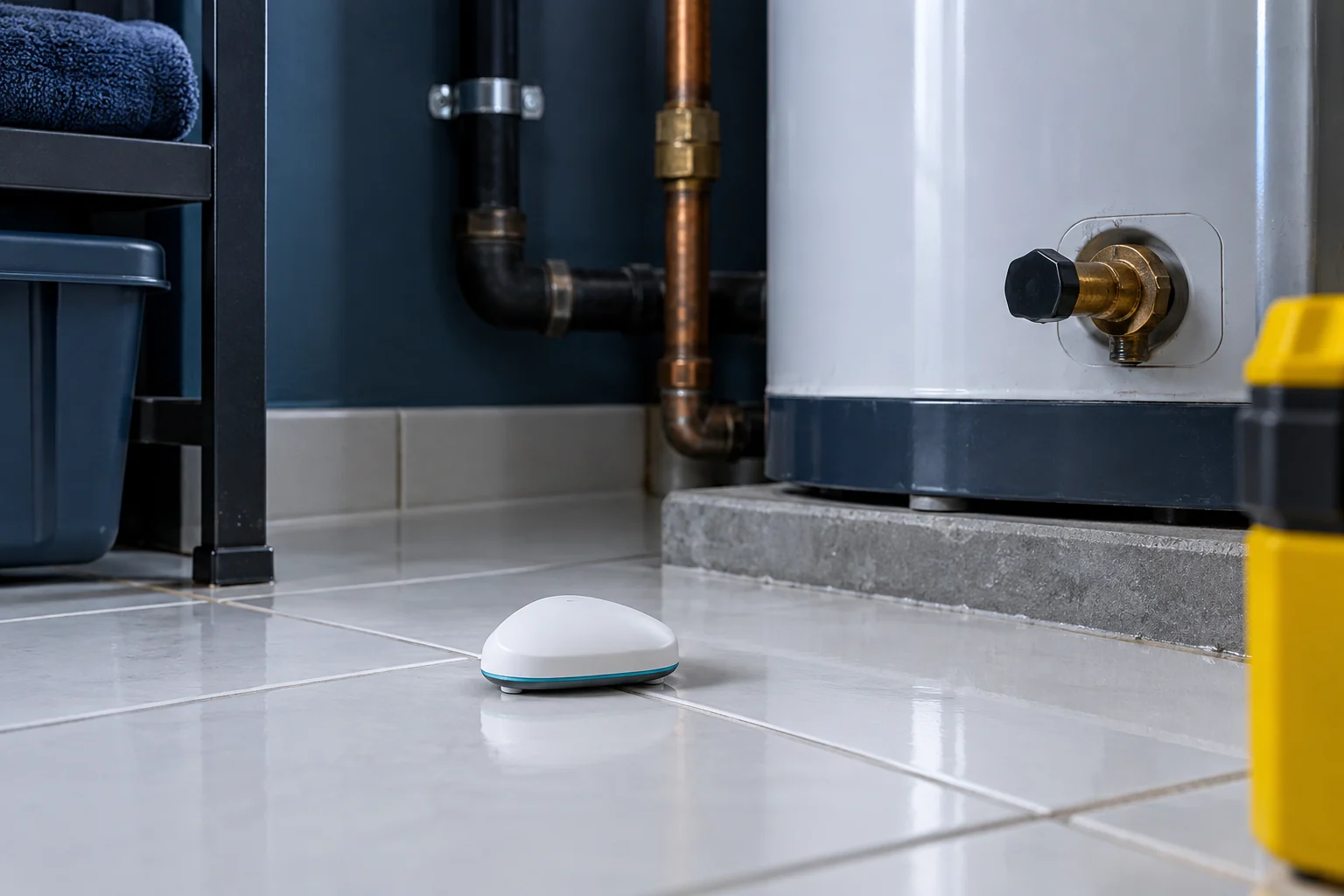 Illustration générique d’usage pour Aqara Water Leak Sensor